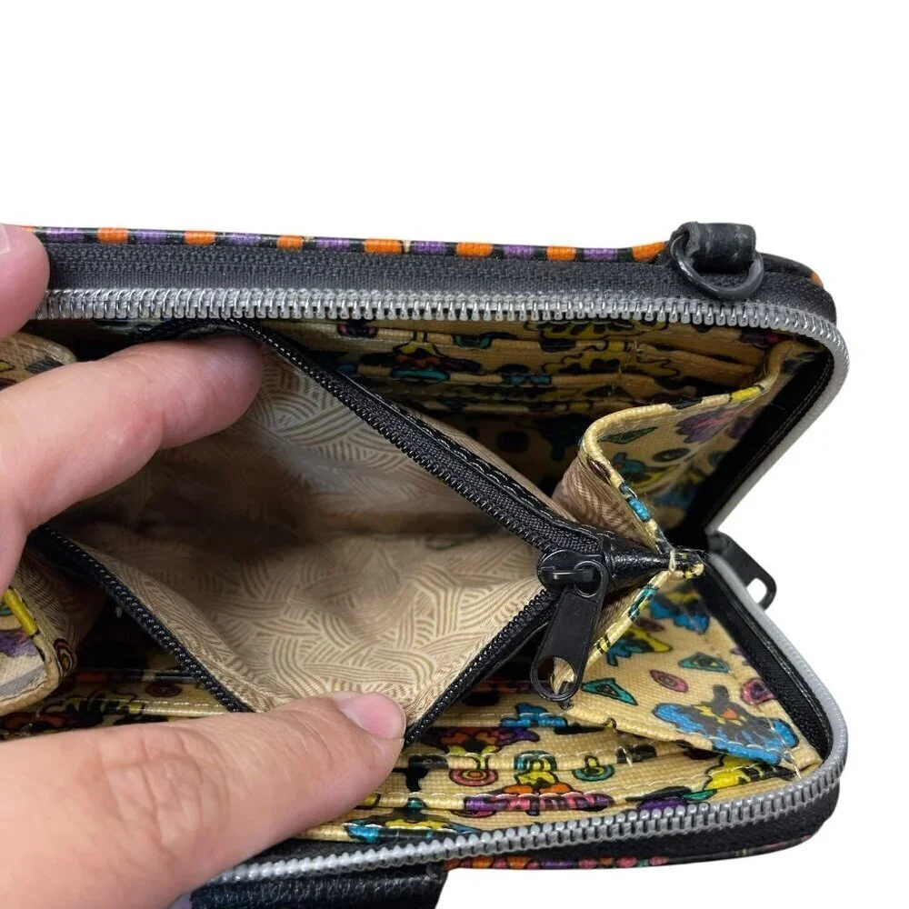 Sakroots Wallet Clutch Boho Abstract Design Multicolor 7x4 Multi pocket